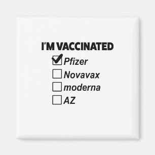 Ich bin geimpft! Covid Vaccine Magnet