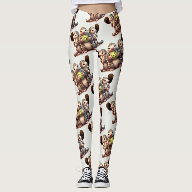 Ich bin gekitzelt, dass dieser Prickle Lieben zu p Leggings (Vorderseite)