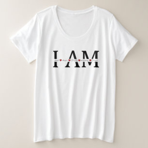 Ich bin geliebt, auserwählt, würdig, siegreich, ge große größe T-Shirt