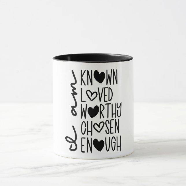 Ich bin geliebt tasse (Zentrum)