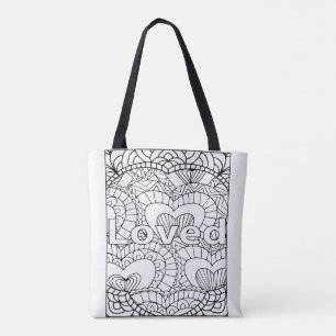 ICH BIN geliebte Tasche - färben Sie Ihre eigene