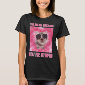 Ich bin gemein, weil du blöde Katzenmütterinnen bi T-Shirt