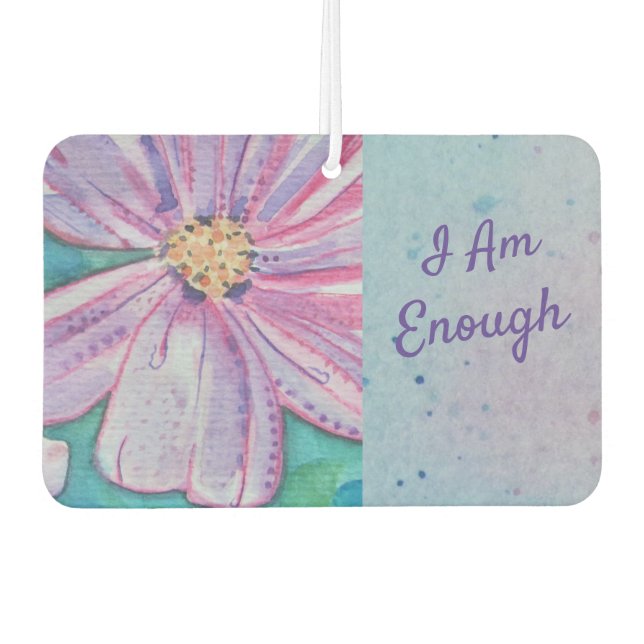 Ich bin genug Affirmation Air Freshener Autolufterfrischer (Vorderseite)