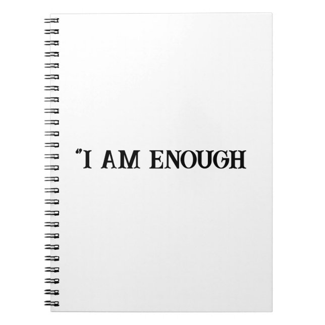 Ich bin genug "Kids Affirmation Journal" Notizblock (Vorderseite)