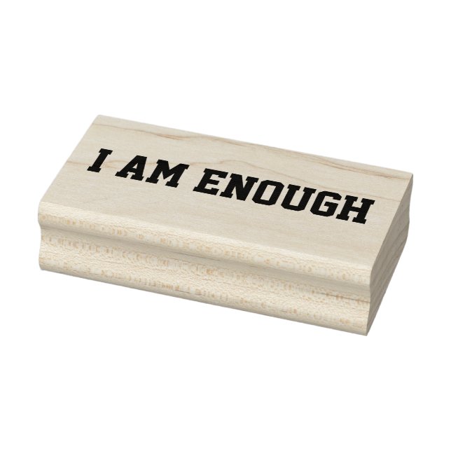 Ich bin genug positive Bejahungen unterbewusst Gummistempel (Stempel)