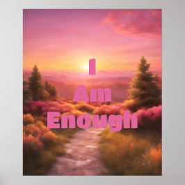 Ich bin genug Sunrise Poster