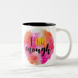 Ich bin genug Zwei-Tonen-Kaffee-Tasse Zweifarbige Tasse