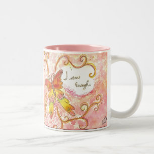 Ich bin genügend Bestätigungs-Tasse Zweifarbige Tasse