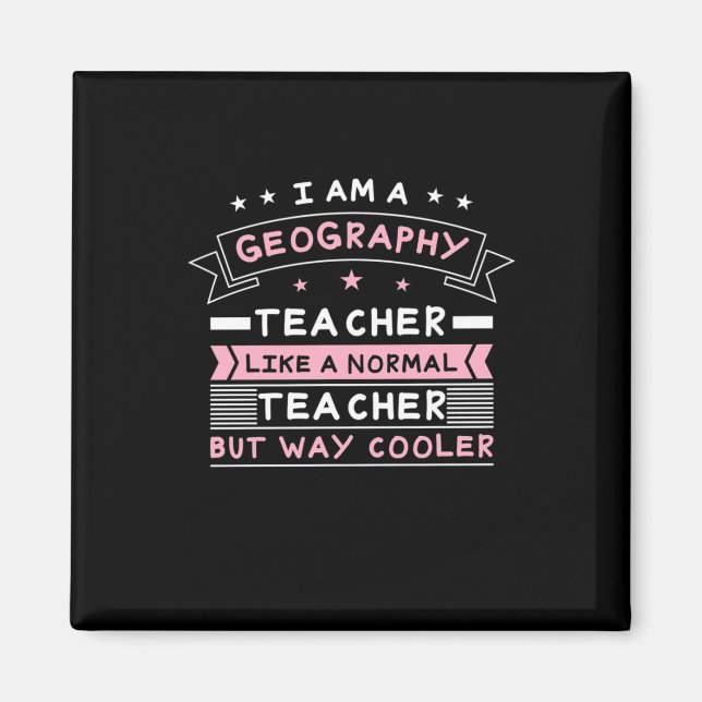 Ich bin Geografie-Lehrerin Magnet (Vorne)