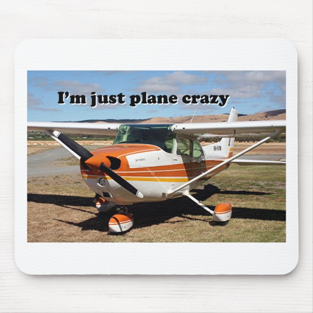 Ich bin gerade das verrückte Flugzeug: Mousepad (Vorne)