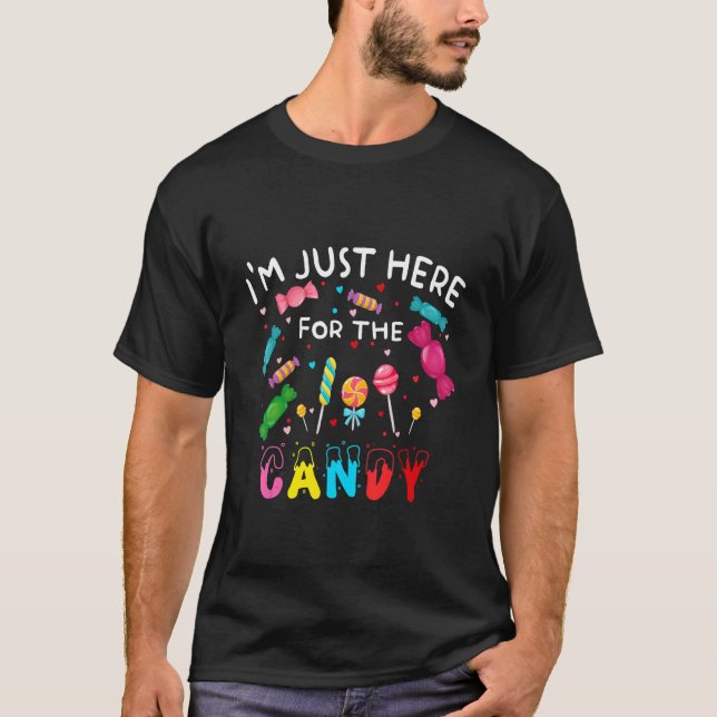 Ich bin gerade hier für den Candy Easter Egg Bunny T-Shirt (Vorderseite)