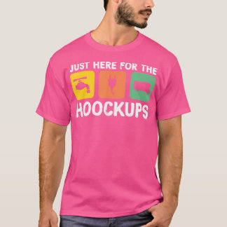Ich bin gerade hier für den Hookups Funny Camp Rv  T-Shirt
