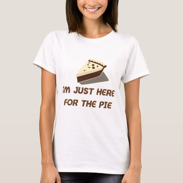 Ich bin gerade hier für den Kuchen T-Shirt (Vorderseite)