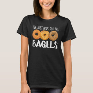 Ich bin gerade hier für die Bäckerei Bagels Feinsc T-Shirt