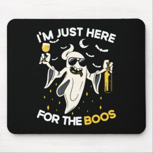 Ich bin gerade hier für die Boos Fun Halloween-Bie Mousepad