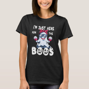 Ich bin gerade hier für die Boos Weingläser Weinsc T-Shirt