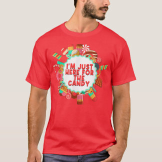 Ich bin gerade hier für die Candy Cane Candy Cane T-Shirt