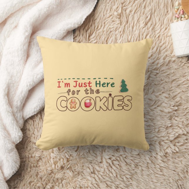 Ich bin gerade hier für die Cookies Fun Christmas  Kissen (Decke)
