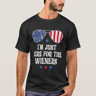 Ich bin gerade hier für die Dackeln Wurst Funny Ho T-Shirt