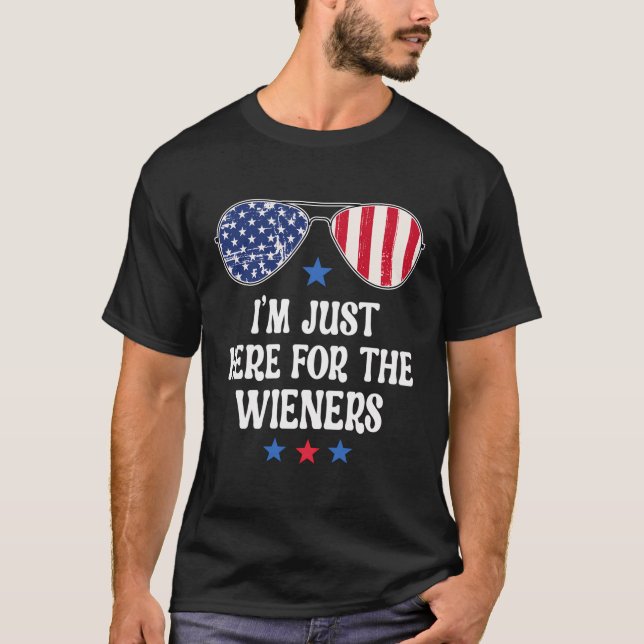 Ich bin gerade hier für die Dackeln Wurst Funny Ho T-Shirt (Vorderseite)