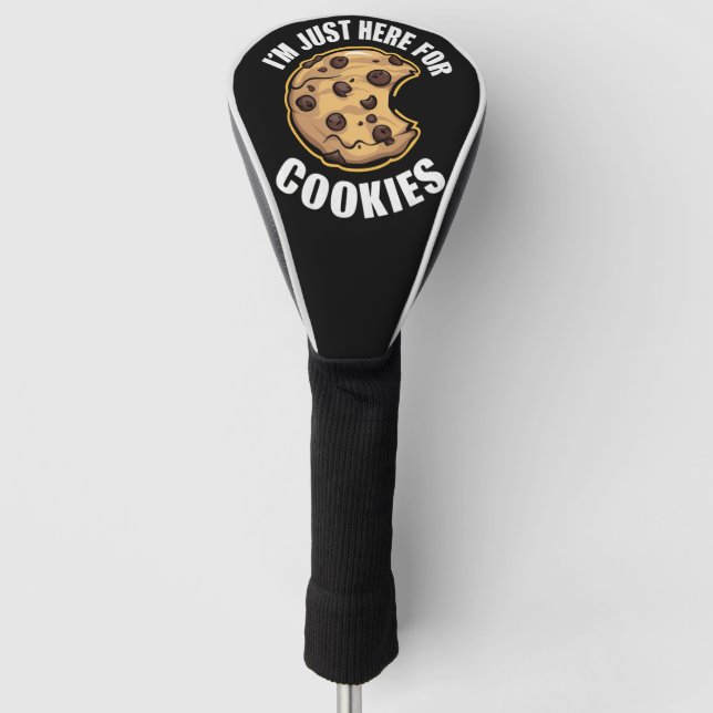 Ich bin gerade hier für die Kekse Weihnachten Golf Headcover (Vorderseite)
