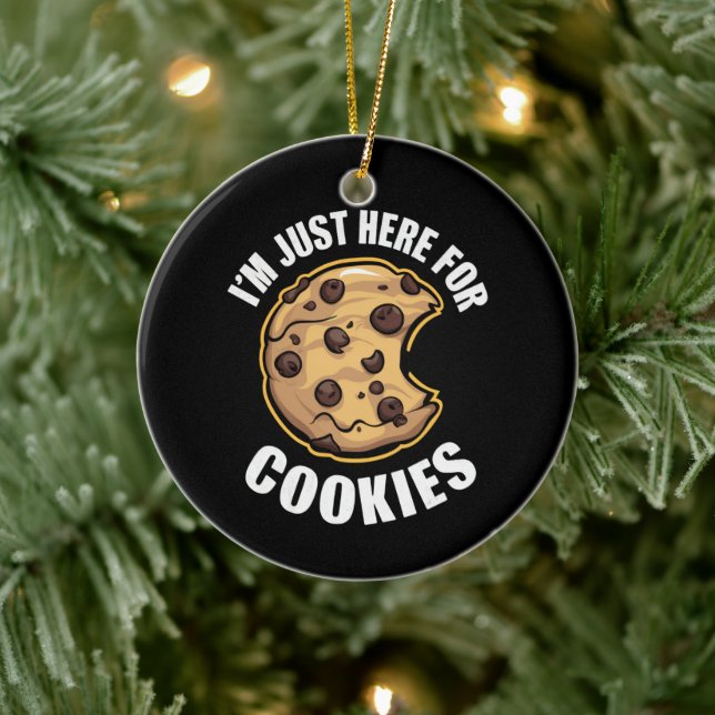 Ich bin gerade hier für die Kekse Weihnachten Keramik Ornament (Baum)
