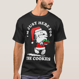 Ich bin gerade hier für die Kekse Weihnachtshemd T-Shirt