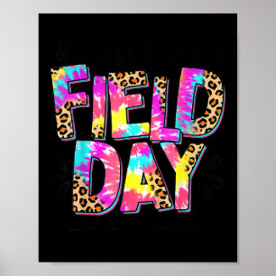 Ich bin gerade hier für Field Day Leopard Gefärbte Poster