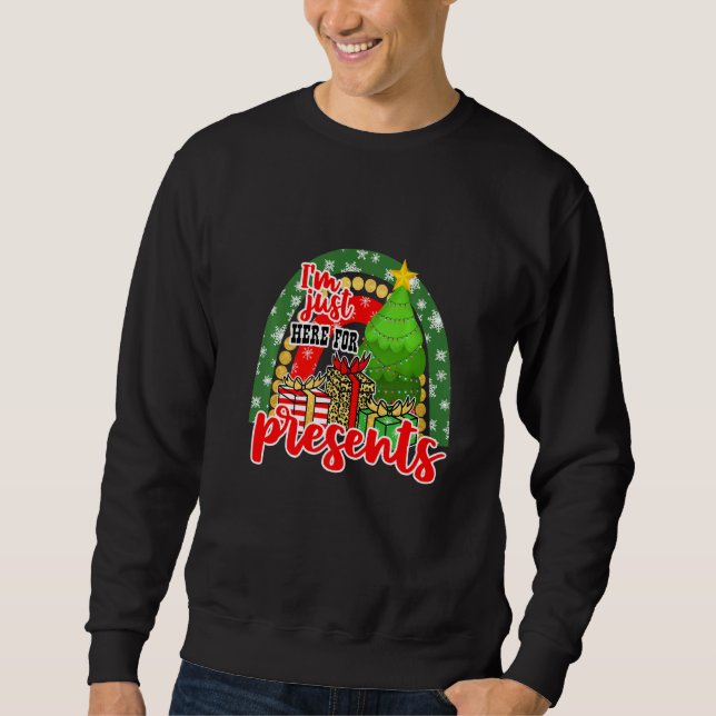 Ich bin gerade hier für Veranstaltungen 2 Weihnach Sweatshirt (Vorderseite)