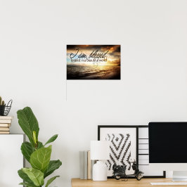"Ich bin gesegnet zu existieren" Motivation Affirm Poster