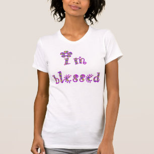 Ich bin gesegneter karierter Entwurf T-Shirt