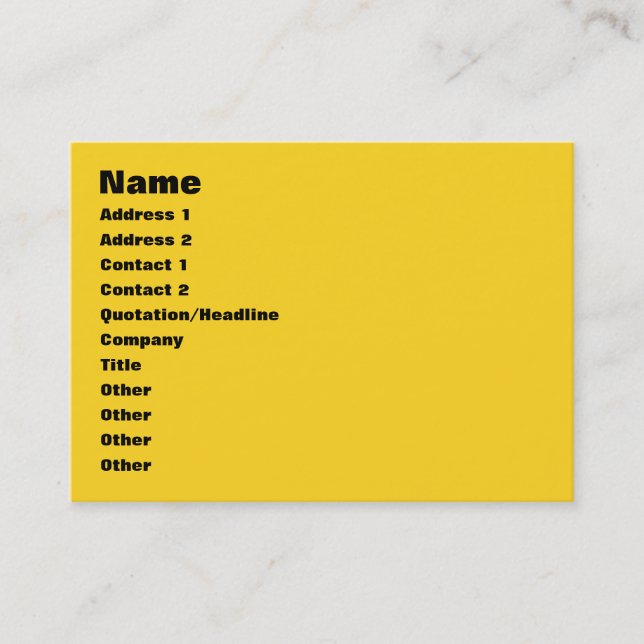 Ich bin glatt wie Butter Visitenkarte (Vorderseite)