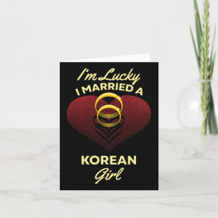 Ich bin glücklich, dass ich ein koreanisches Mädch Karte