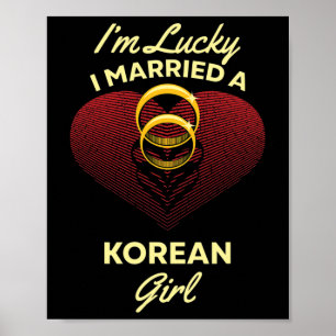 Ich bin glücklich, dass ich ein koreanisches Mädch Poster