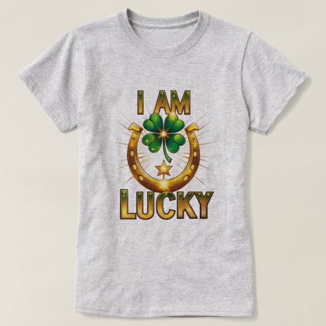 Ich bin glücklich - kühne symbolische T - Shirt-De T-Shirt (Design vorne)