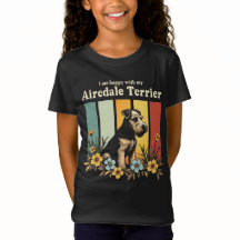 Ich bin glücklich mit meiner Airedale Terrier