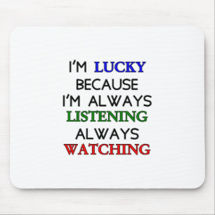 Ich bin glücklich mousepad