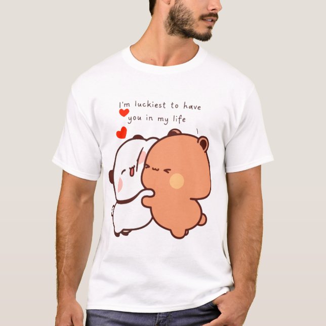 Ich bin glücklicher, dich in meinem Leben zu haben T-Shirt (Vorderseite)