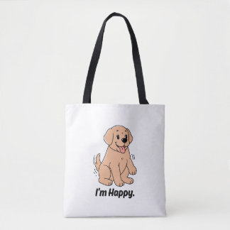Ich-bin-glücklicher-süßer-goldener-Retriever-Welpe Tasche