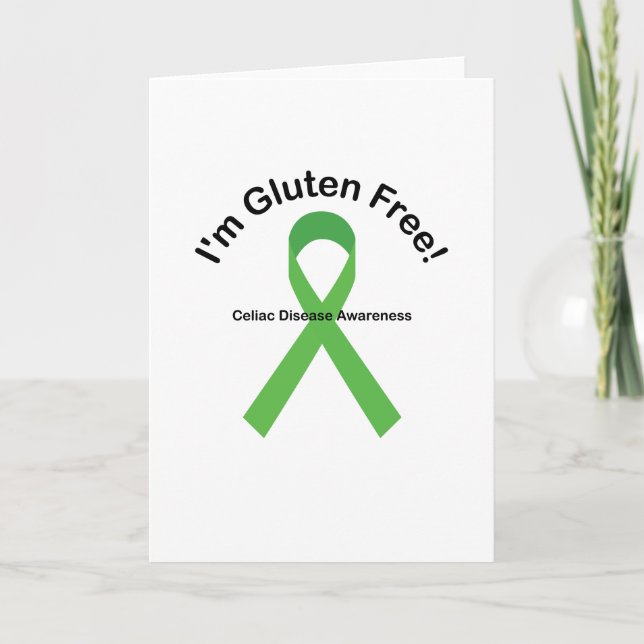 Ich bin glutenfrei Celiac Disease Awareness Karte (Vorderseite)