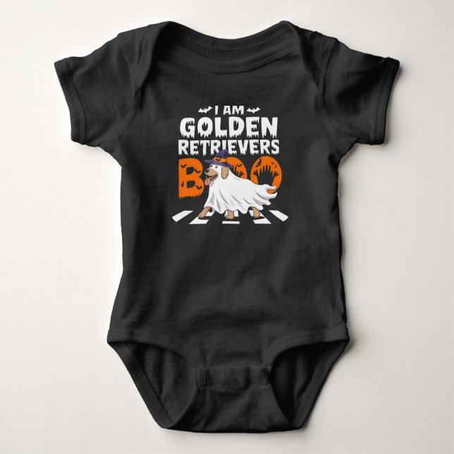 Ich bin GOLDEN RETRIEVERS boo Baby Strampler (Vorderseite)