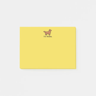 Ich bin goldene Post-It Post-it Klebezettel