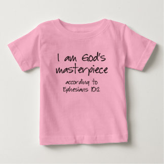 Ich bin Gottes Meisterwerk gemäß den Ephesianern 1 Baby T-shirt