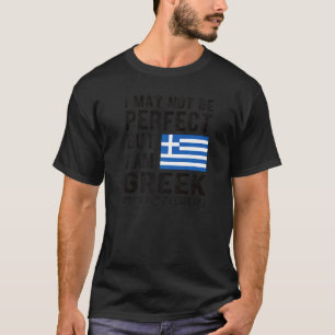 Ich bin griechische Flagge Griechenland Erbe griec T-Shirt