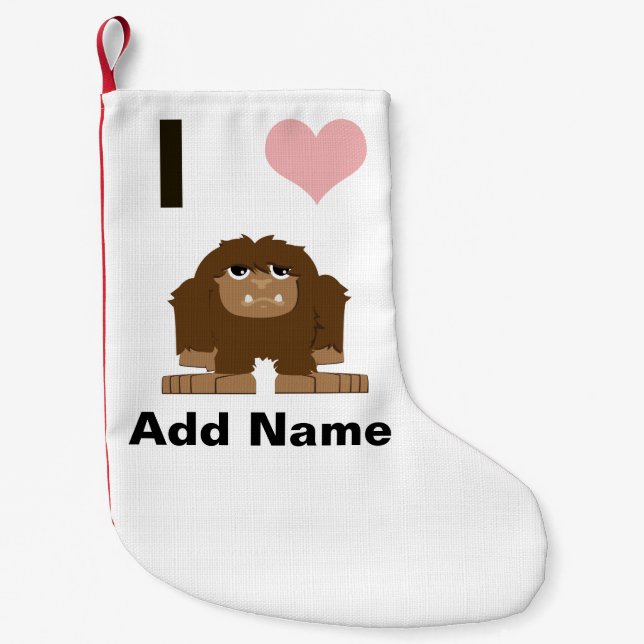 Ich bin groß kleiner weihnachtsstrumpf (Vorderseite)