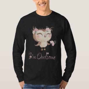 Ich bin großartige Eulen-Mädchen Kinder Kids Fraue T-Shirt