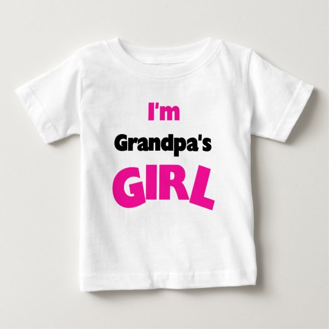 Ich bin Großvaters Mädchen Baby T-shirt (Vorderseite)
