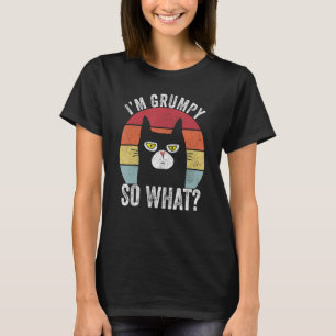 Ich bin gruselig also, was Katz Retro Kitten Vinta T-Shirt