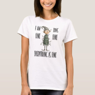 Ich bin gut, alles ist gut Weihnachtself T-Shirt