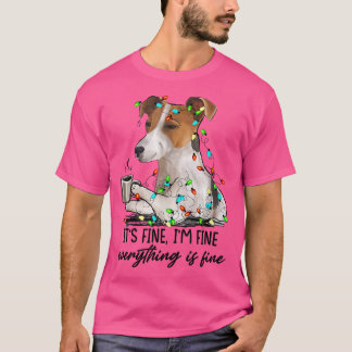 Ich bin gut alles ist schön Jack Russell Weihnacht T-Shirt